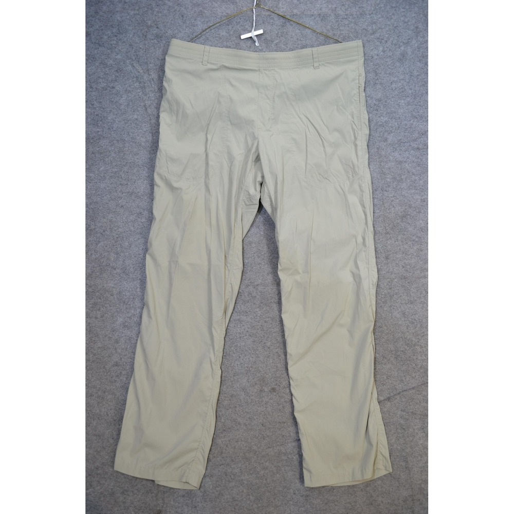 Patagonia Pants Mens 40x32 Beige Lightweight Stretch Hiking Travel Zip Pocket‎